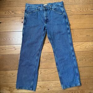 Blue Mountain Men’s Carpenter Jeans 40x34 Relaxed Fit Work Dungarees Farm